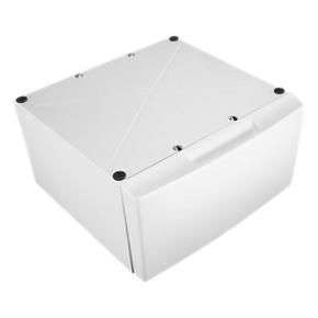 15.5" Pedestal For Front Load Washer And Dryer With Storage - White