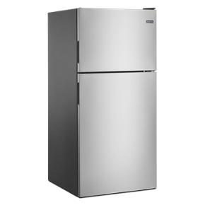 30" Wide Top Freezer Refrigerator With PowerCold Feature - 18 Cubic Feet - Fingerprint Resistant Stainless Steel