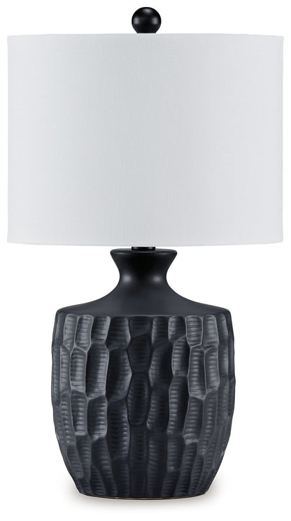 Ellisley - Black - Ceramic Table Lamp