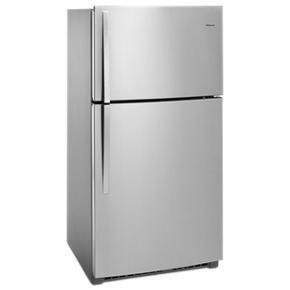 33" Wide Top Freezer Refrigerator - 21 Cubic Feet - Fingerprint Resistant Stainless Steel