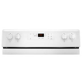 30" Wide Electric Range With Shatter-Resistant Cooktop - 5.3 Cubic Feet - White