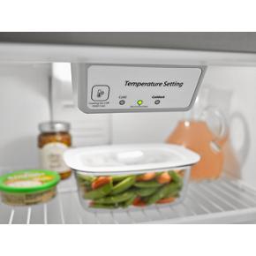 30" Wide Top-Freezer Refrigerator With Garden Fresh Crisper Bins - 18 Cubic Feet - Monochromatic Stainless Steel