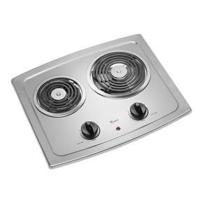 21" Electric Cooktop With Stainless Steel Surface