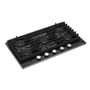 36" Gas-On-Glass Cooktop - Black