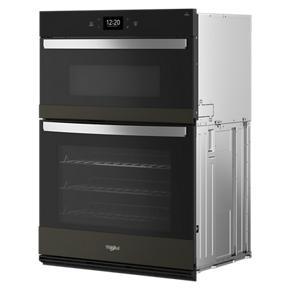 50 Cubic Feet Wall Oven Microwave Combo With Air Fry - Black