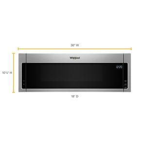 1.1 Cubic Feet Low Profile Microwave Hood Combination - Heritage Stainless Steel