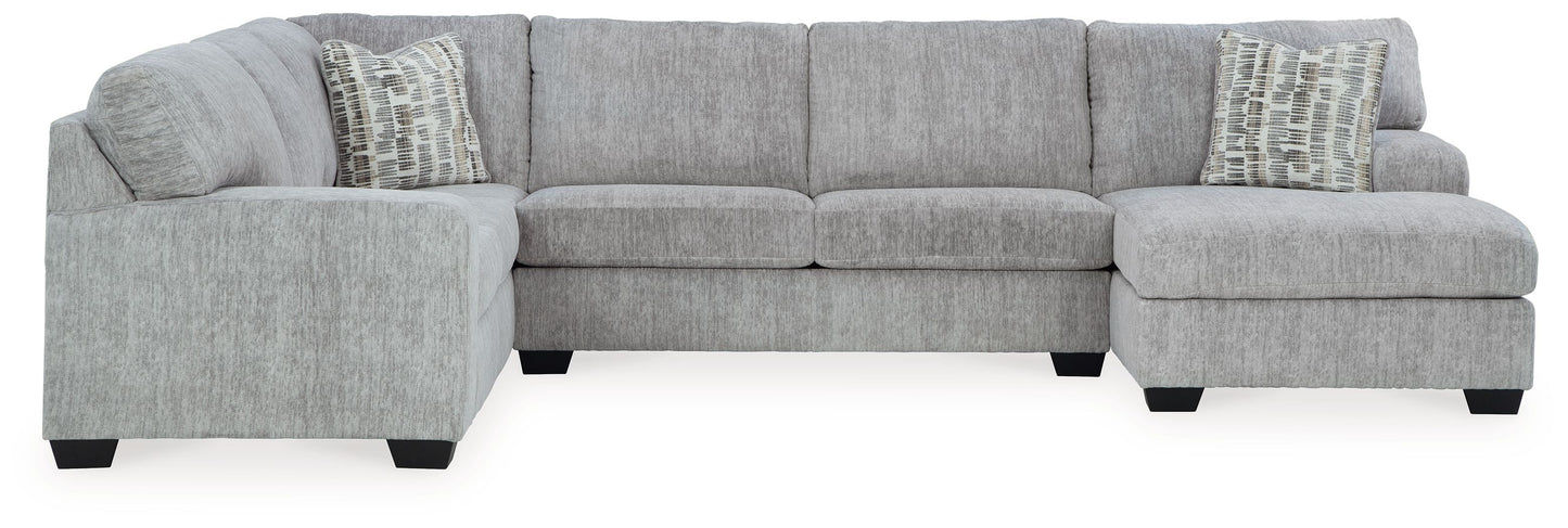 Pembrey - Pewter - 3-Piece Sectional With Raf Corner Chaise