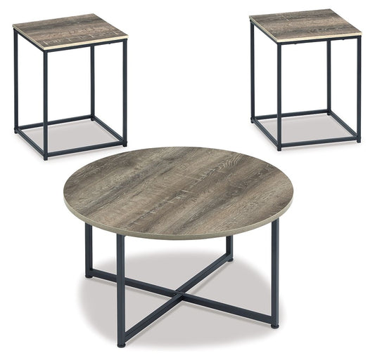 Wadeworth - Brown / Beige - Occasional Table Set (Set of 3)