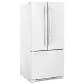 33" Wide French Door Refrigerator - 22 Cubic Feet - White