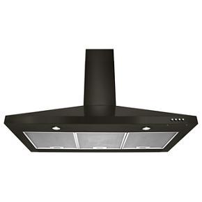 30" Contemporary Black Stainless Wall Mount Range Hood