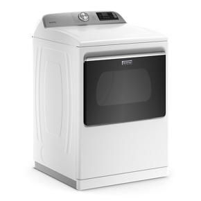 Smart Top Load Electric Dryer With Extra Power Button - 7.4 Cubic Feet - White - Metal