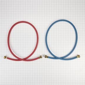 Washer Fill Hoses - Red & Blue