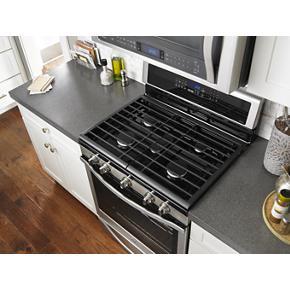 5.8 Cubic Feet Freestanding Gas Range With Fingerprint-Resistant Stainless Steel