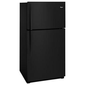 33" Wide Top Freezer Refrigerator - 21 Cubic Feet - Black