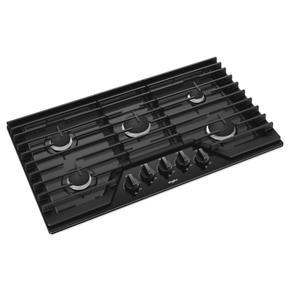 36" Gas Cooktop With EZ-2-Lift Hinged Cast-Iron Grates - Black