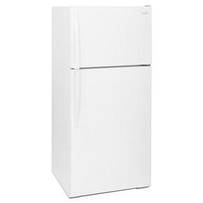 28" Wide Top Freezer Refrigerator - 14 Cubic Feet - White - Metal