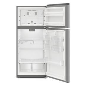 28" Wide Top-Freezer Refrigerator - 163 Cubic Feet - Stainless Steel Finish