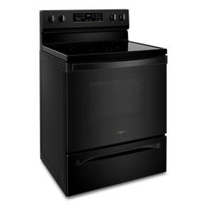 5.3 Cubic Feet Whirlpool Electric 5-in-1 Air Fry Oven - Black