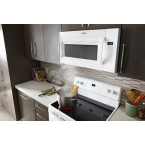 1.7 Cubic Feet Microwave Hood Combination With Electronic Touch Controls - White