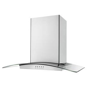 36" Modern Glass Island Mount Range Hood