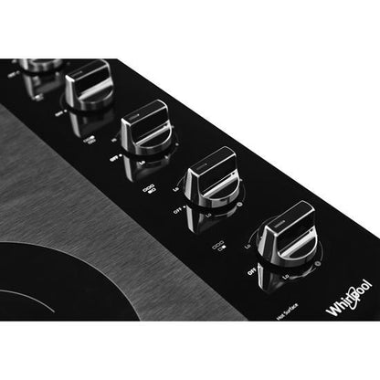 30" Electric Ceramic Glass Cooktop With Two Dual Radiant Elements - Black - 5-Burner