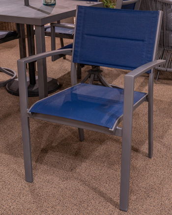 Rocky Creek - Blue / Gray - Sling Arm Chair (Set of 4)
