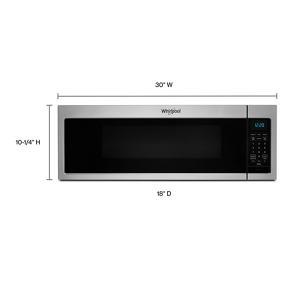 1.1 Cubic Feet Low Profile Microwave Hood Combination - Stainless Steel
