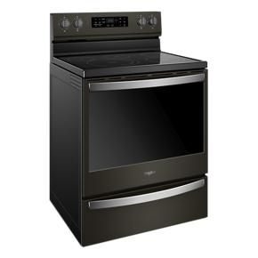 6.4 Cubic Feet Freestanding Electric Range With Frozen Bake Technology - Black Stainless Steel