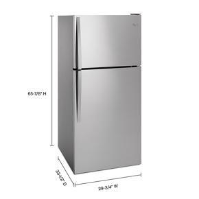 30" Wide Top-Freezer Refrigerator - Monochromatic Stainless Steel