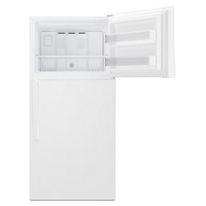 30" Wide Top Freezer Refrigerator - 19 Cubic Feet - White - Metal