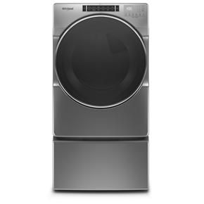 7.4 Cubic Feet Front Load Electric Dryer With Steam Cycles - Chrome Shadow