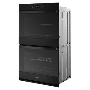 86 Total Cubic Feet Double Wall Oven With Air Fry When Connected - Black