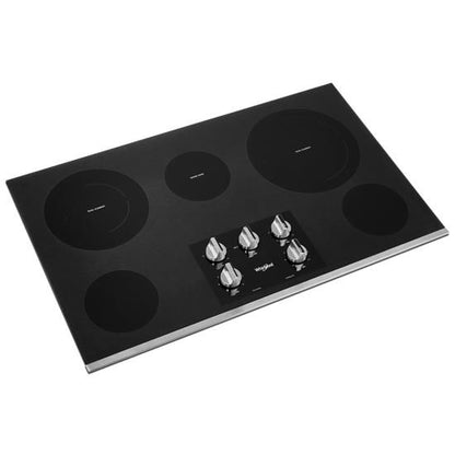 36" Electric Ceramic Glass Cooktop With Two Dual Radiant Elements