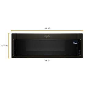 1.1 Cubic Feet Low Profile Microwave Hood Combination