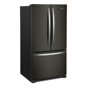 36" Wide French Door Refrigerator With Water Dispenser - 25 Cubic Feet - Black Stainless Steel