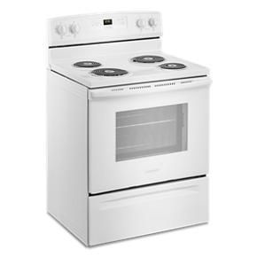 30" Amana Electric Range With Bake Assist Temps - White