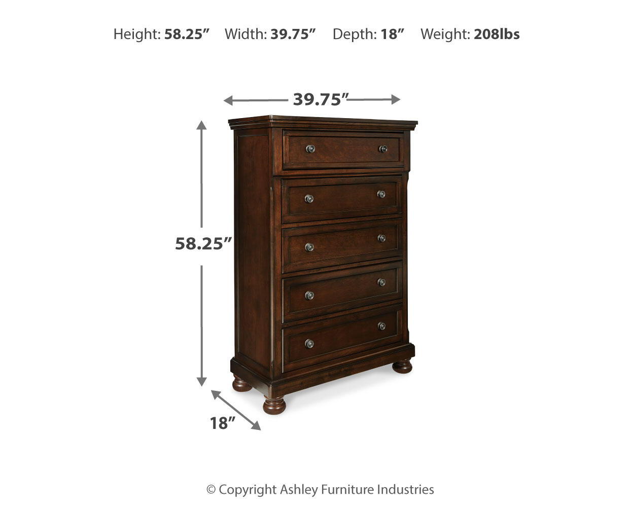 Porter - Chest - Rustic Brown