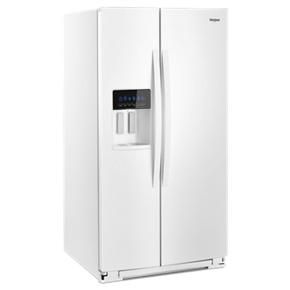 36" Wide Side-By-Side Refrigerator - 28 Cubic Feet - White