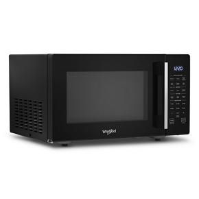 0.9 Cubic Feet Capacity Countertop Microwave With 900 Watt Cooking Power - Black With Silver Handle