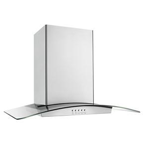 36" Modern Glass Island Mount Range Hood