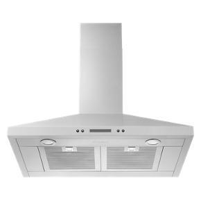 30" Chimney Wall Mount Range Hood With Dishwasher-Safe Grease Filters - Stainless Steel