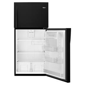 30" Wide Top Freezer Refrigerator - 19 Cubic Feet - Black