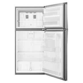 30" Wide Top Freezer Refrigerator - 19 Cubic Feet - Monochromatic Stainless Steel - Pearl Silver