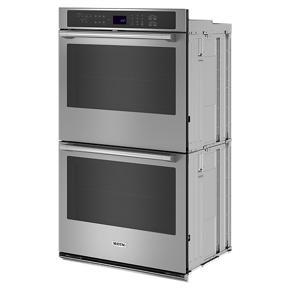 27" Double Wall Oven With Air Fry And Basket - 86 Cubic Feet - Gray