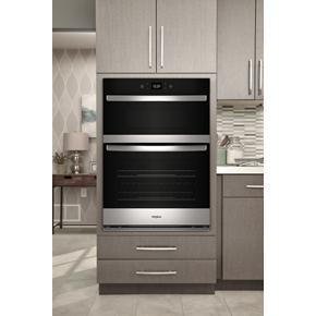 64 Total Cubic Feet Combo Wall Oven With Air Fry When Connected - Stainless Steel