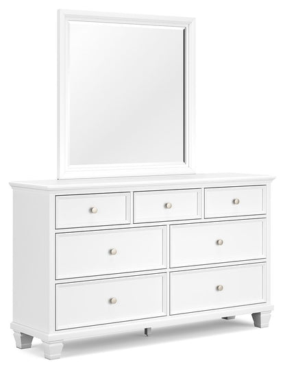 Fortman - White - Dresser And Mirror