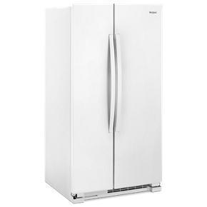 33" Wide Side-By-Side Refrigerator - 22 Cubic Feet - White