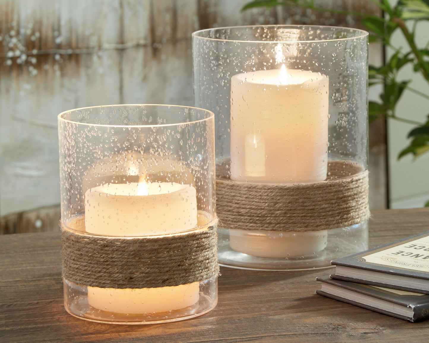 Eudocia - Clear - Candle Holder Set (Set of 2)