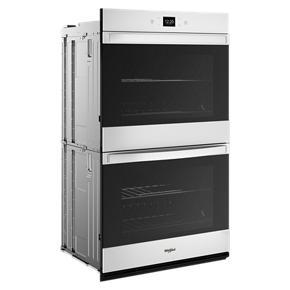 86 Total Cubic Feet Double Wall Oven With Air Fry When Connected - White