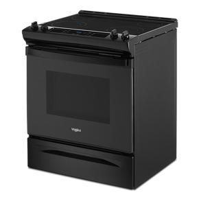 4.8 Cubic Feet Whirlpool Electric Range With Frozen Bake Technology - Black - 30"